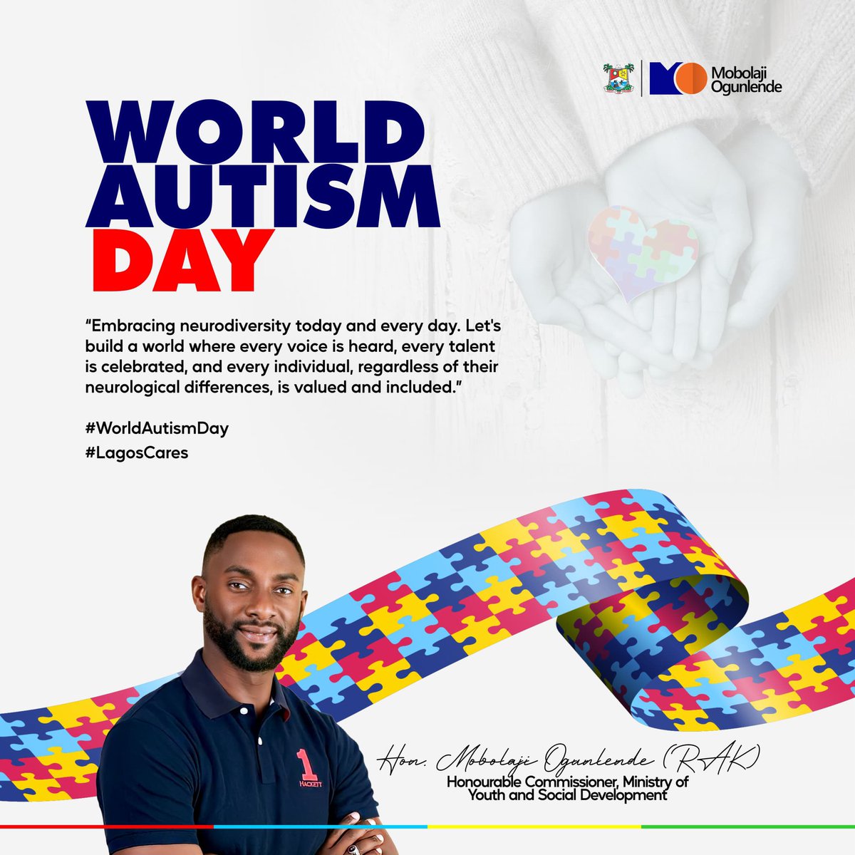 “Embracing neurodiversity today and every day. Let’s build a world where every voice is heard, every talent is celebrated, and every individual, regardless of their neurological differences, is valued and included.”

#WorldAutismDay
#RisingStar✨
#LagosCares 

Cc: @officiallasoda