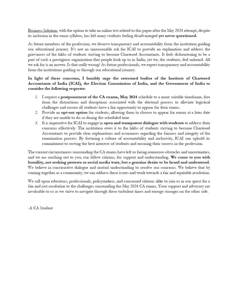 sathyadeep14's tweet image. #ModijiHelpCAStudents 

@iajaysengar @dival1000 @lyervval @theskindoctor13 @mrsinha_ @mumbaichadon @renusharma_27 @askanshul @creativeappaji @starboy2079 @pmoindia @narendramodi @ECISVEEP