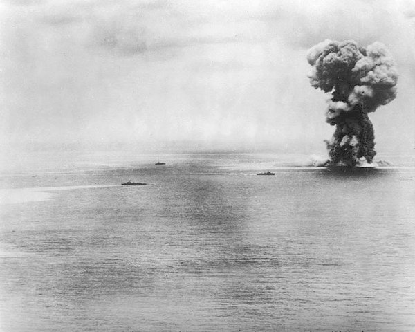 On this day in 1945, the Japanese battleship Yamato is destroyed by U.S. Navy warplanes as it steams for Okinawa. With a displacement of 72,000 tons, the Yamato is the lead vessel in the largest class of battleship ever to put to sea.