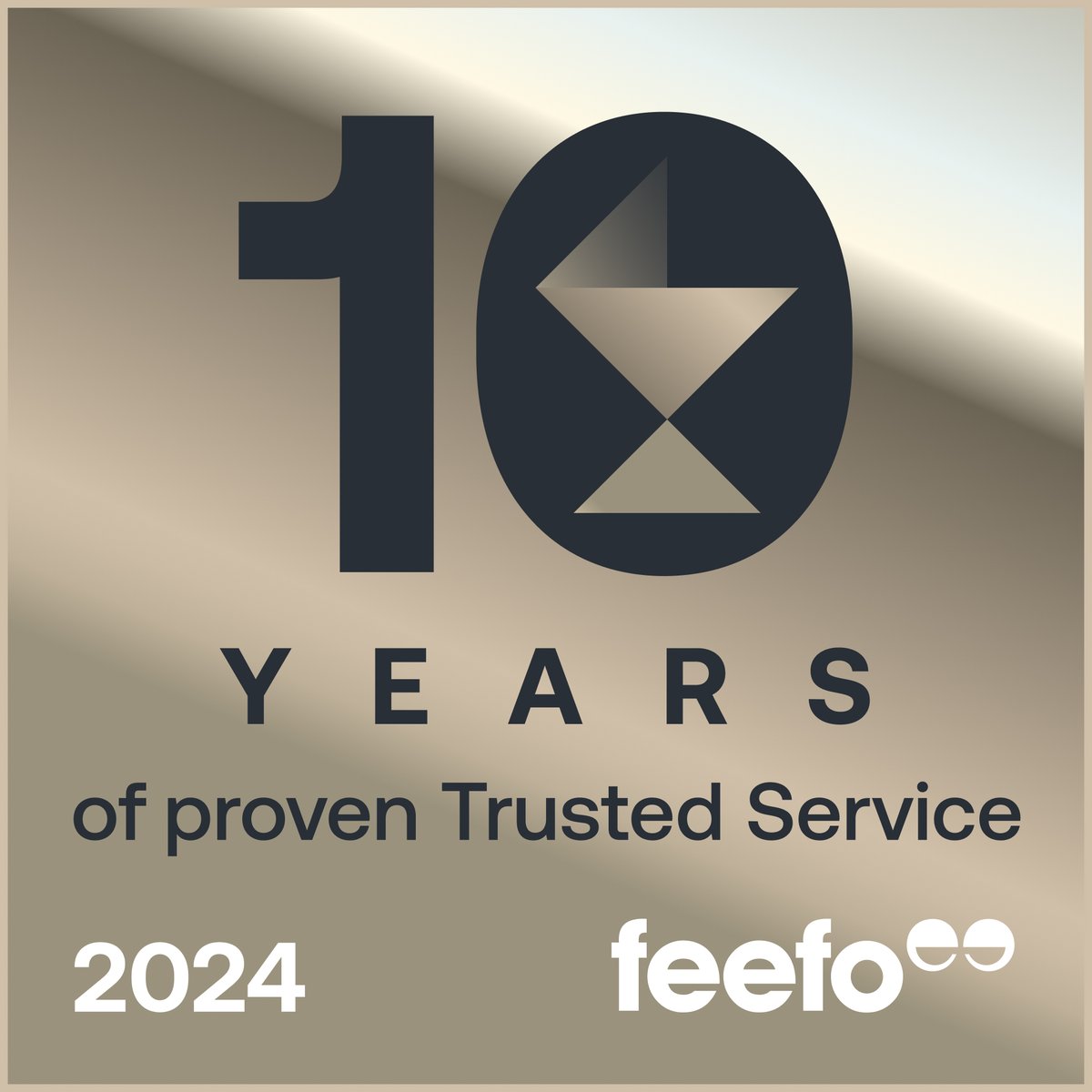 📢 New award announcement 🥇Earlier this year we shared the news that we'd won #Feefo's Gold Trusted Service Award. We can now reveal that we have also won their new 10 Years of Excellence Award, recognising a decade of consistent service performance. #FeefoTrusted