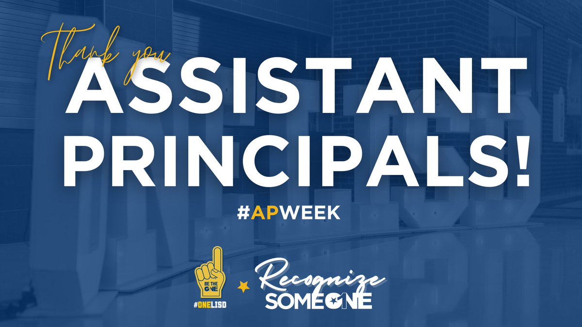 This #APWeek we're celebrating all of the incredible Assistant Principals across the district! Thank you for supporting LISD students by engaging and inspiring learners and leaders! #BeTheOne #OneLISD