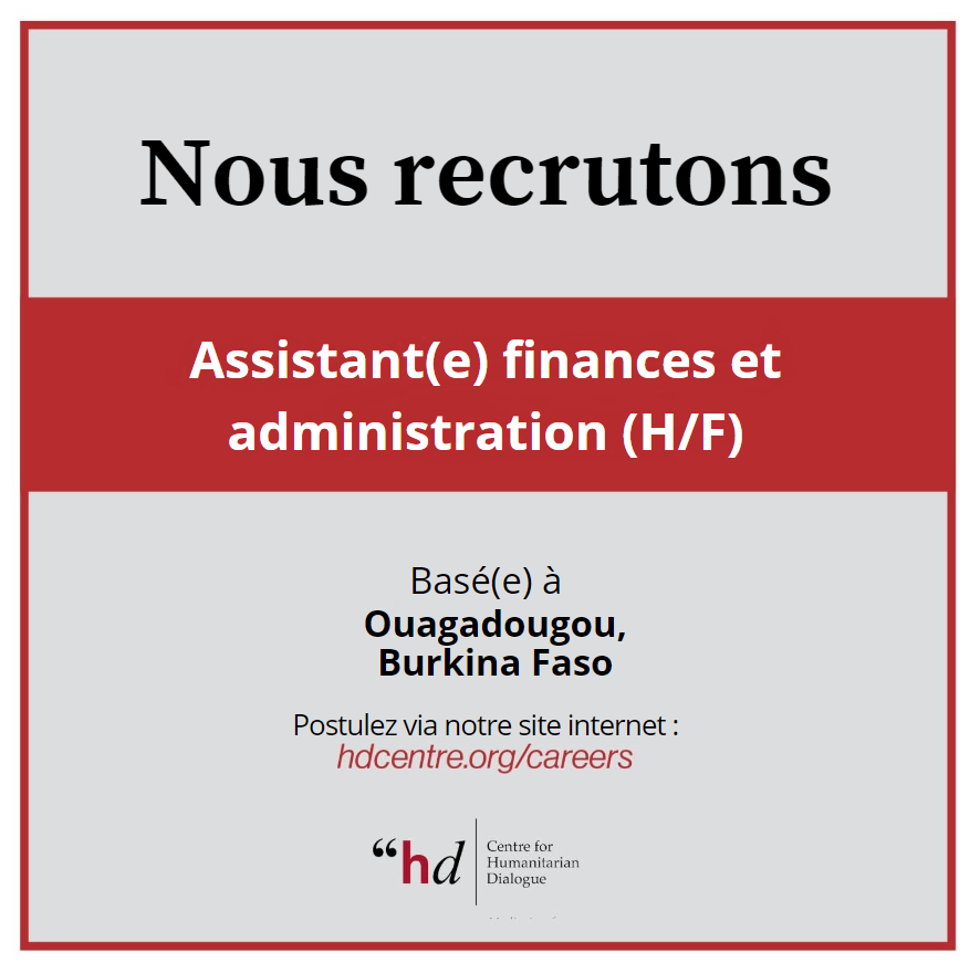 Le Centre pour le dialogue humanitaire recherche actuellement un(e) assistant(e) finances et administration (H/F). Postulez maintenant 👉hdcentre.org/fr/careers/ass…