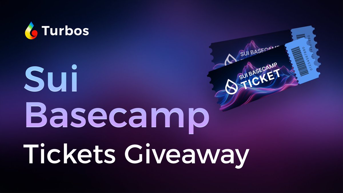 Turbos_finance's tweet image. The countdown is on for @SuiNetwork Basecamp in Paris, Apr 10-11! 

Join the excitement — Turbos users have a chance to win tickets 🎟️🎟️🎟️

Follow @turbos_finance, like &amp;amp; RT this post, hold $TURBOS, and comment your wallet address to join the draw.