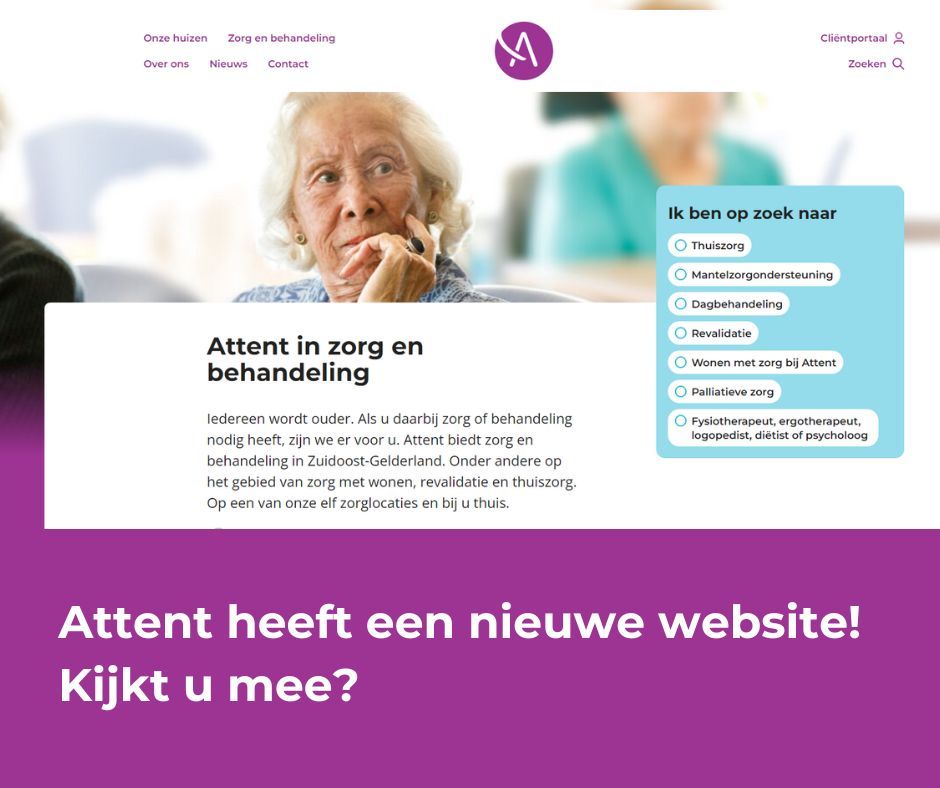 Het nieuwe visitekaartje van Attent is vandaag live gegaan; onze nieuwe website staat online! Met de website geven we nog meer gevoel aan het merk dat Attent is, en zetten we onze website-bezoekers centraal. 

👁️‍🗨️ Kijkt u mee? ➡️ buff.ly/4cIB6yG