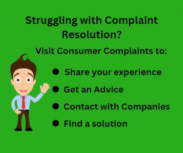 🚨 Experiencing Frustration with Poor Service or Products? Visit ConsumerComplaints.in to: ✅ Share Your Experience 🌍 Get Visibility 🤝 Get Company Responses 🔍 Learn from Others 💡 Find Solutions Your voice matters! #ComplaintResolution #Consumercomplaints #FairTreatment