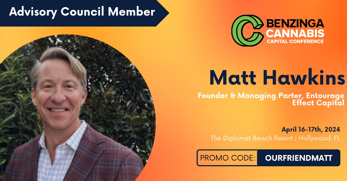 Mark your calendars for the upcoming <a href="/BzCannabis/">Benzinga Cannabis</a> Capital Conference, April 16th-17th. Check out the "Portfolio Diversification" panel where Founder &amp; Managing Partner Matt Hawkins will discuss cannabis investing. 🌿