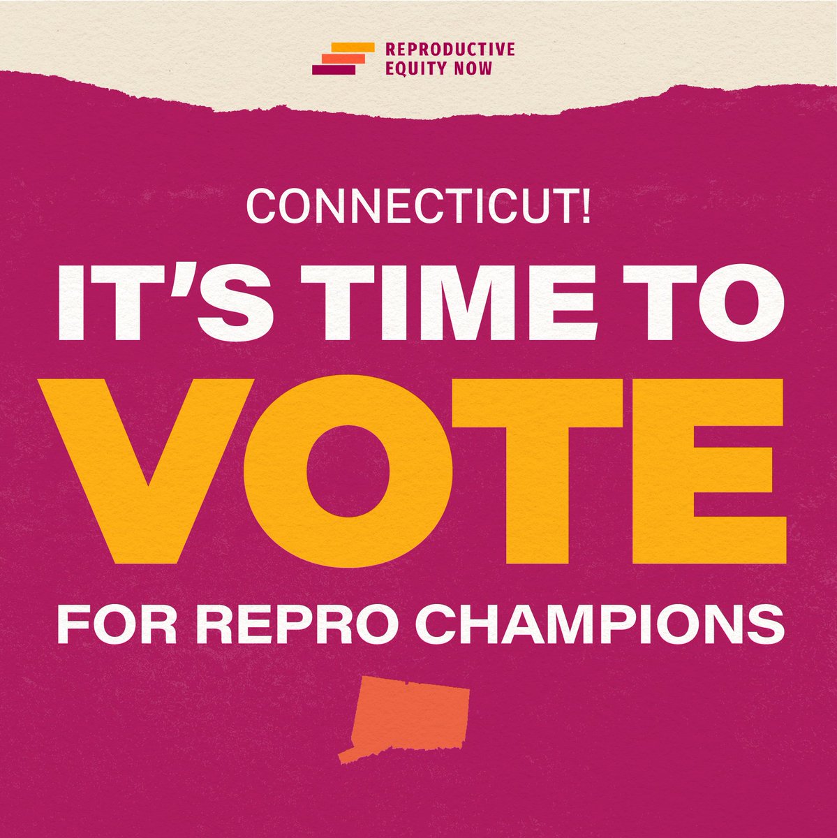 It’s time to vote, Connecticut! Polls are open today from 6 a.m. to 8 p.m. Check your registration and find your polling place at portaldir.ct.gov/sots/LookUp.as…. Make sure to cast your vote for repro champions this primary season! #ctpolitics