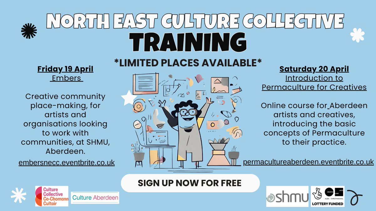 🚨Limited Places Available for North East Artists &amp; Creatives🚨 If you are interested in learning more about creative place-making with communities &amp; taking a sustainable approach to working with them then this double-bill of training is for YOU! Places are really limited: