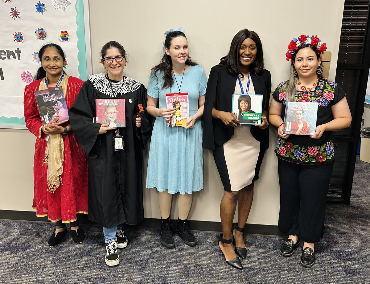 1st Grade is starting their Biography writing unit! We love getting dressed up to get our students excited! @SheridanCFISD @CFISDPK1