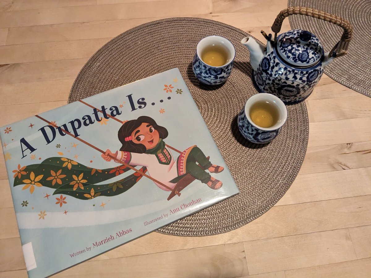 For bedtime books & tea we read A DUPATTA IS...  written by @MarziehAbbas & illustrated by @anumationart! #amreading #kidlit #BookRecommendation @MacKidsBooks