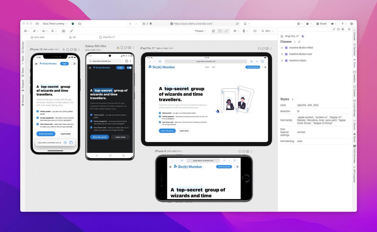 Slim Ben Nasrallah (@hatchvenom) on Twitter photo Just discovered <a href="/sizzyapp/">Sizzy - The Browser For Developers</a> the browser for developers and that’s one hell of a tool oO . Gonna give it a try, if anyone has some feedback please enlighten me #developers #web #sizzy Just discovered <a href="/sizzyapp/">Sizzy - The Browser For Developers</a> the browser for developers and that’s one hell of a tool oO . Gonna give it a try, if anyone has some feedback please enlighten me #developers #web #sizzy