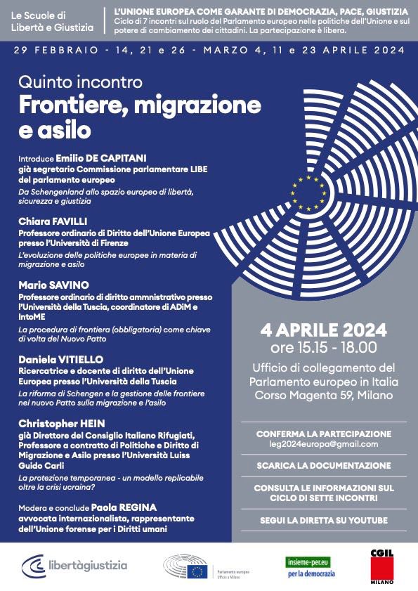 Frontiere, migrazione e asilo: il tema caldo delle campagne elettorali nel mondo, US e UE ora alle prese col voto. Ne parliamo giovedì 4 aprile alla Scuola di politica di Libertà e Giustizia, a Milano e su YouTube