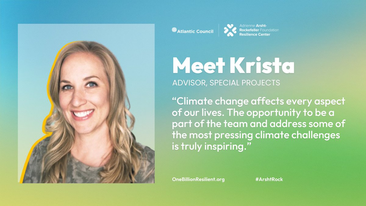 🌎🌱 Meet Krista Augustson, our Special Projects Advisor! She leads the way in supporting our Center’s operations, improving processes and driving success. Learn more about the work we're doing to build climate resilience worldwide: bit.ly/35SOSRw