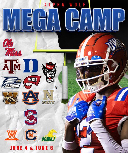 Great opportunity to be seen 👀 and get better 💪 ✍️: joeltaylorfootballcamps.com #WeRunTogether #WestIsComing