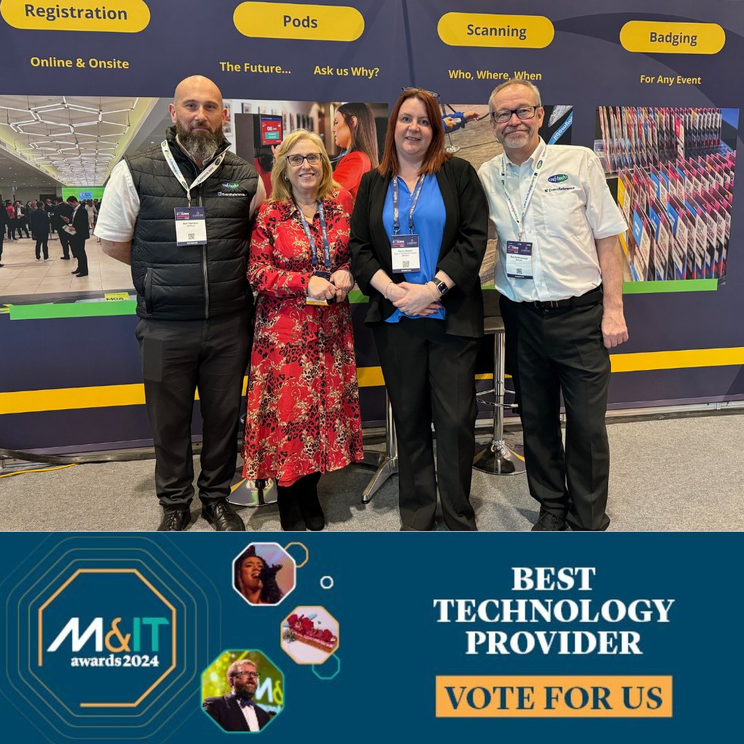Last day for voting, if you haven’t already voted we’d be extremely grateful if you could! here’s the link bit.ly/3ZAgssC
#MITAwards #voteforus #RefTech #besttechnologyprovider #awards #eventprofs   #goingforgold #eventorganisers