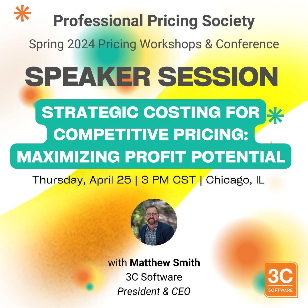 Don't miss this upcoming event in Chicago where our CEO Matthew Smith will be speaking around strategic costing for competitive pricing.

pricingsociety.com/ppschi24

#costing #pricing #quoting