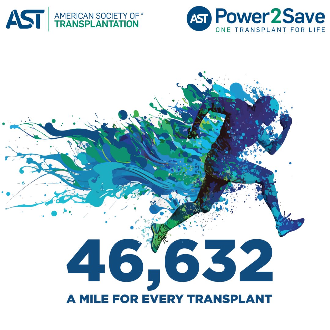 #DYK This week only, you can sign up for the AST Virtual Run and Fitness Challenge for $10 off! Everyone who signs up gets a t-shirt! Our goal is to log one mile for every transplant in 2023. bit.ly/AST2024Race ⁠ #TransplantTwitter
