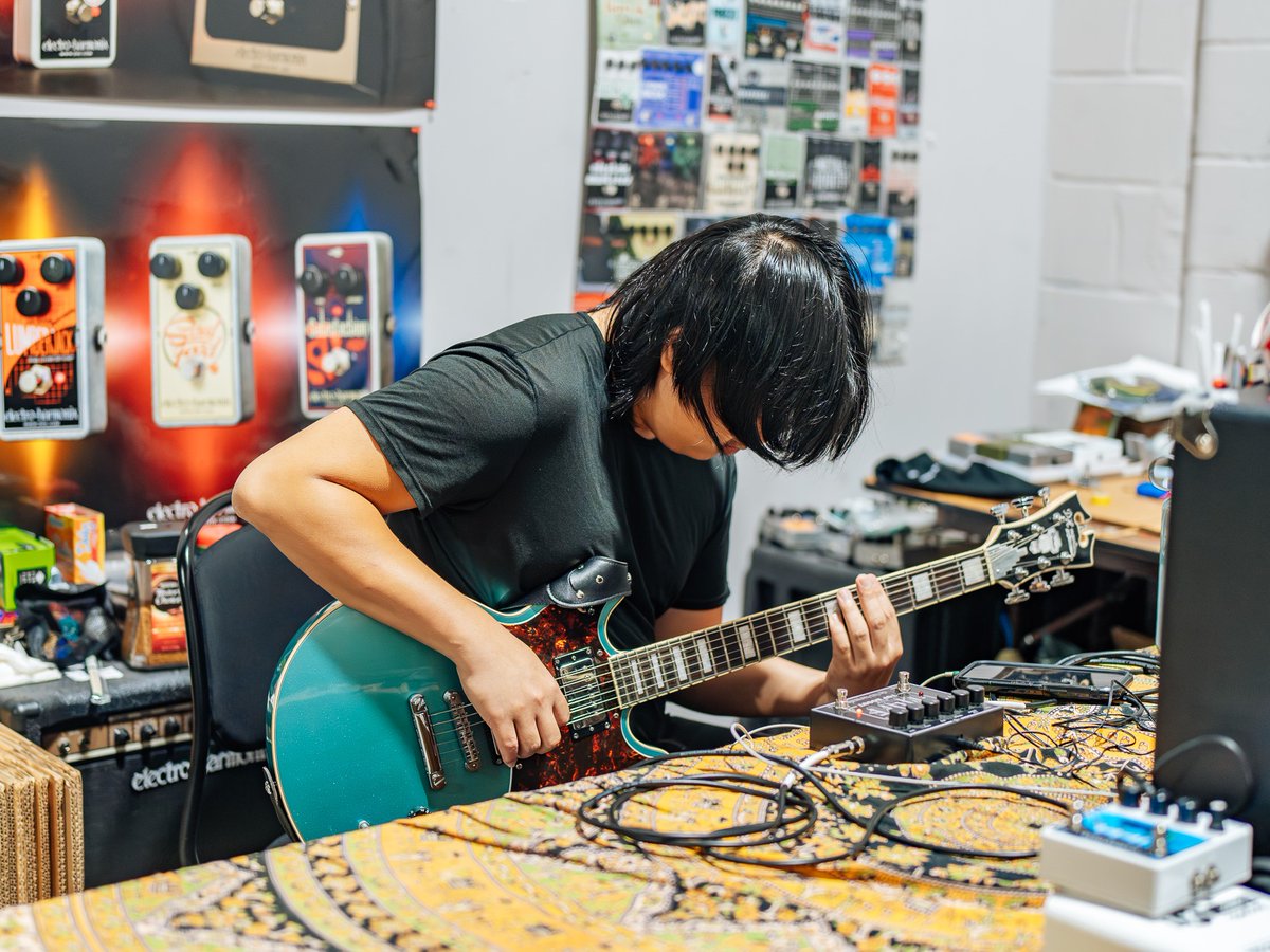 Every single pedal that leaves our doors is tested by hand, by guitar players #ehx #guitarpedals #guitargear #guitareffects #electroharmonix