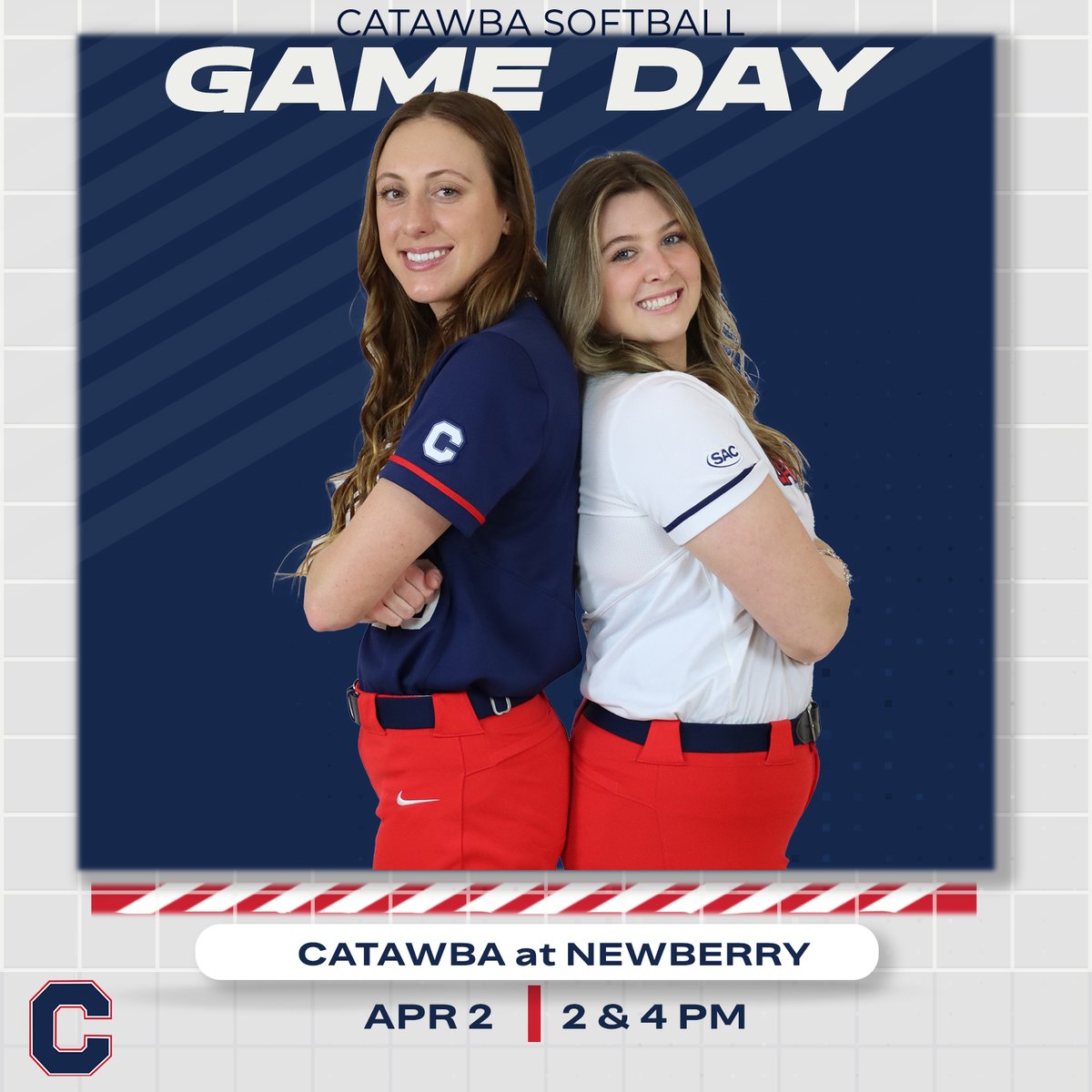 Catawba College Athletics (@catawbaindians) on Twitter photo Gameday for <a href="/CatawbaSoftball/">🥎Catawba Softball🥎</a> !
🆚 Newberry
⏰ 2 & 4 PM
📊 shorturl.at/bdnSX
🎥 shorturl.at/gKW03 Gameday for <a href="/CatawbaSoftball/">🥎Catawba Softball🥎</a> !
🆚 Newberry
⏰ 2 & 4 PM
📊 shorturl.at/bdnSX
🎥 shorturl.at/gKW03