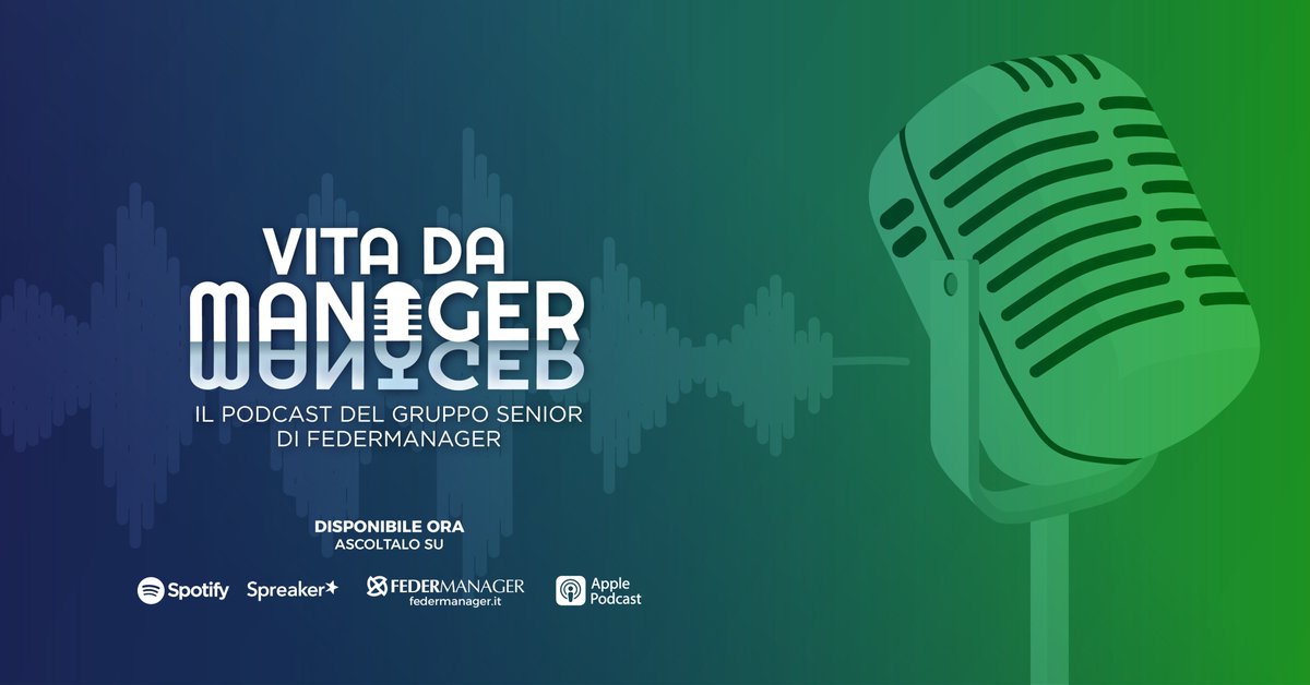 🎧Nel nuovo episodio di 'Vita da manager', parliamo del nostro percorso verso la #certificazione della parità di genere insieme a Marina Cima, presidente di Manager Solutions e Patrizia Fabbri, coordinatrice di Federmanager Minerva Liguria. Ascoltalo qui👉bit.ly/3sfXgWB