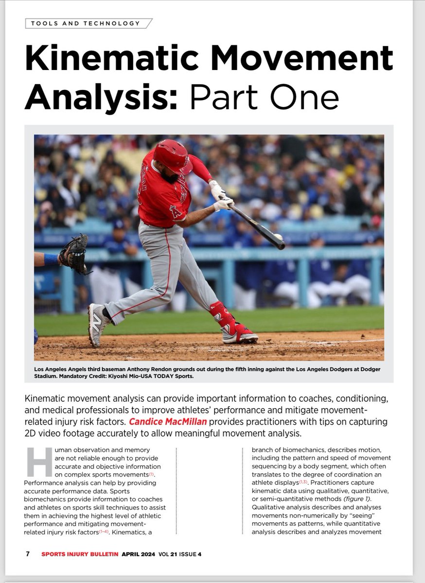 Candice MacMillan (@candicephysio) on Twitter photo New contribution to <a href="/SportsInjurySIB/">SportsInjuryBulletin</a>. Part 1 of 2 on kinematic motion analysis.
#biomechanics #2Dvideo analysis New contribution to <a href="/SportsInjurySIB/">SportsInjuryBulletin</a>. Part 1 of 2 on kinematic motion analysis.
#biomechanics #2Dvideo analysis