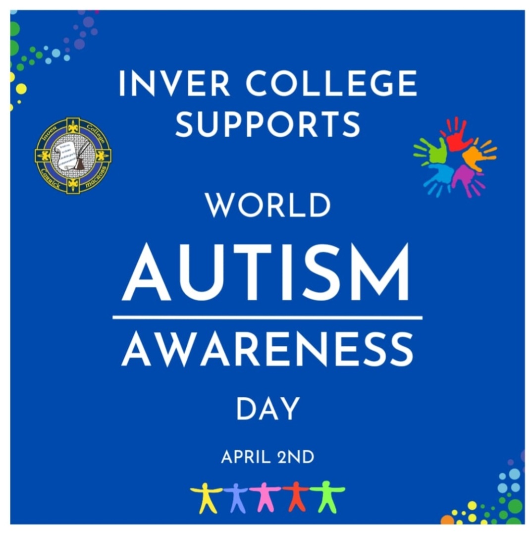 @InverCollege Carrickmacross supporting World Autism Awareness Day 2024. Underpinned by our Core Values #care #community #respect #equality #ExcellenceinEducation