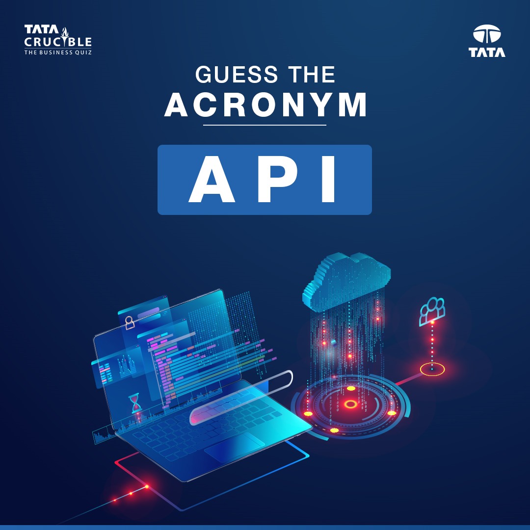 Put your business knowledge to the test! Do you know what API stands for? 📈 ​ ​ Drop your guess in the comments and flex those acronym muscles! ​ ​ #TataCrucible #TataCrucibleTurns20 #GuessTheAcronym #StayCurious #SparkCuriosity