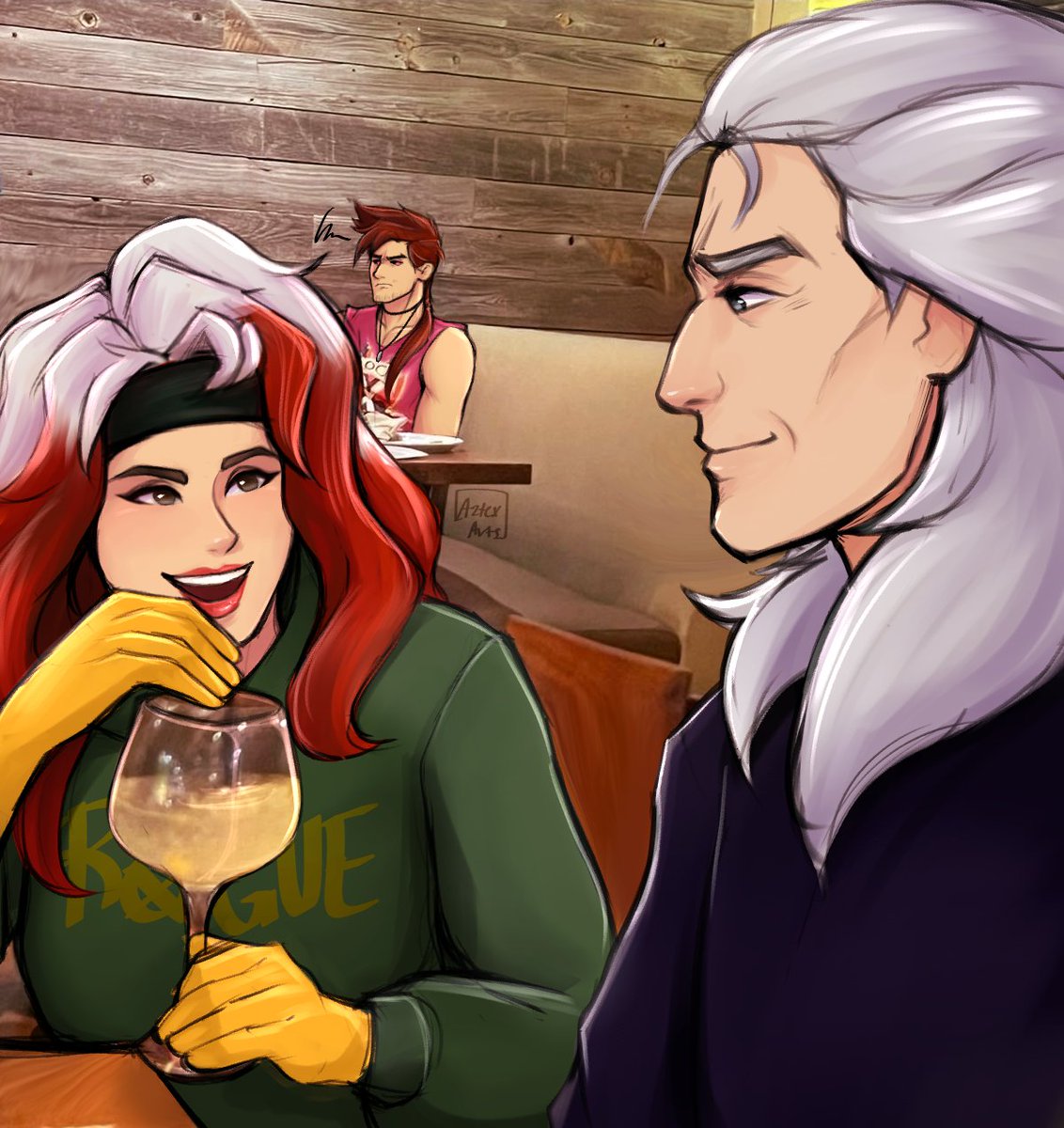 AztexArts's tweet image. So that&apos;s what they were texting about...
-
#XMen97 #xmenfanart #rogue #magneto #gambit