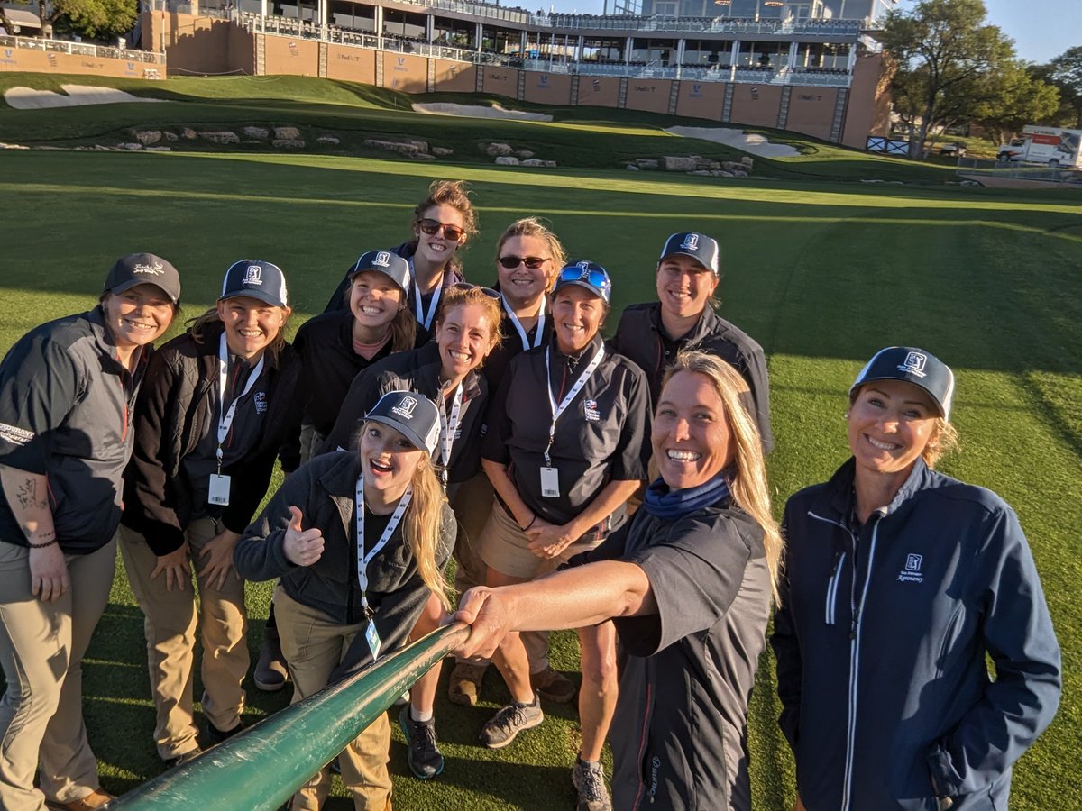 What... You've never used a bunker rake as a selfie stick?!? #womeninturf #turflife @valerotxopen @TPCSanAntonio