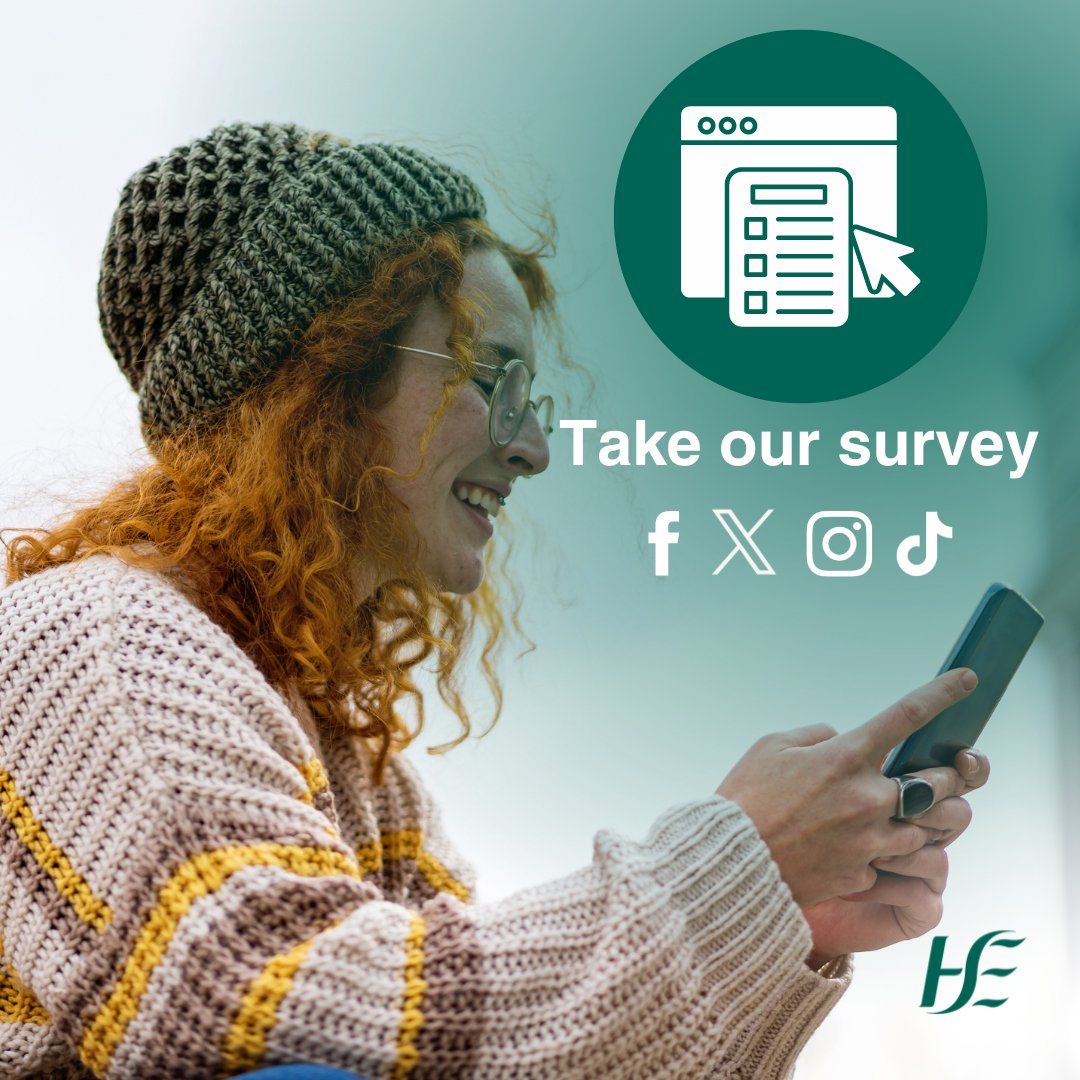 We're doing some research on social media, trends and health information online. Take the survey here: surveys.hse.ie/s/1NY777/