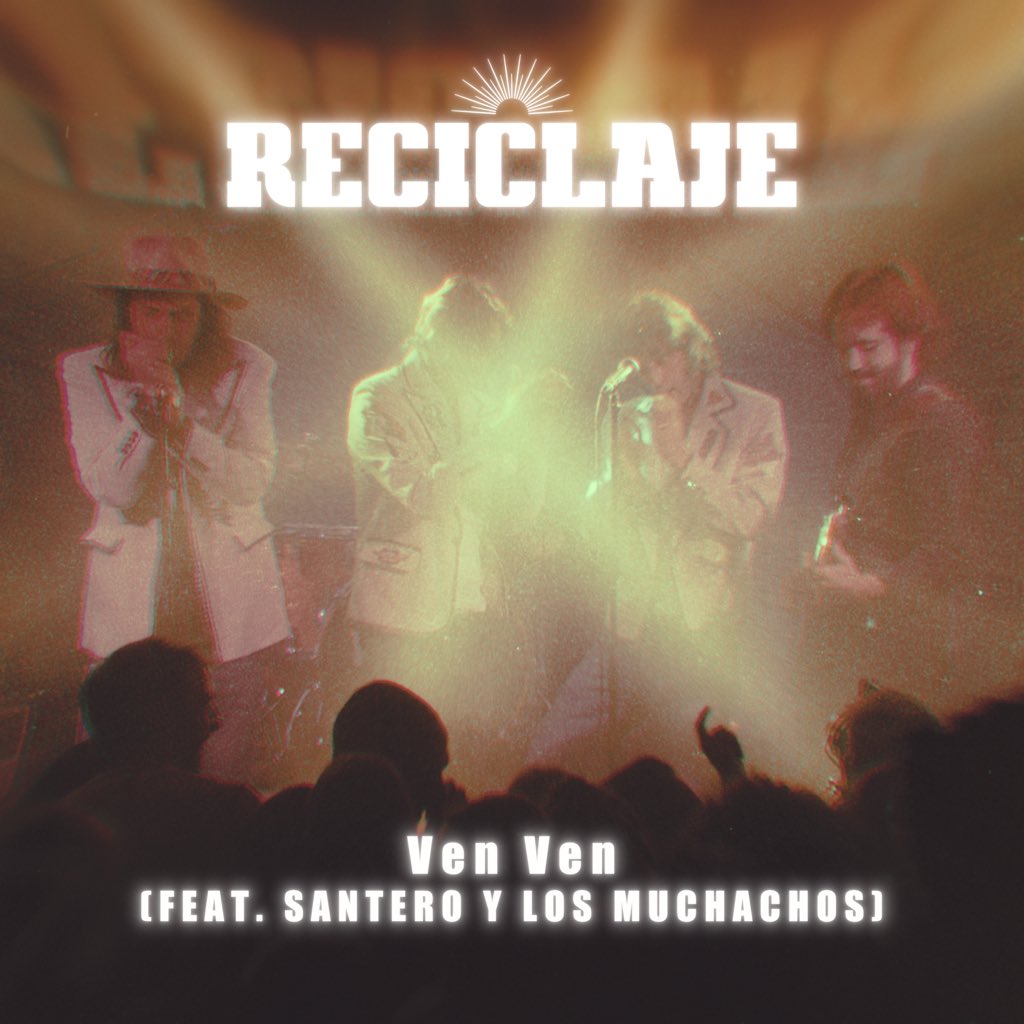 El 12 de abril, Ven Ven con <a href="/SanteroyM/">Santero y Los Muchachos</a> será toda vuestra!

Comunicación y prensa: @nanovegano 

#reciclajeoficial #santeroylosmuchachos #venven #santerizate #reciclate #colaboracionesbonitas #venapormi #discoendirecto #musica #rock #proximosingle