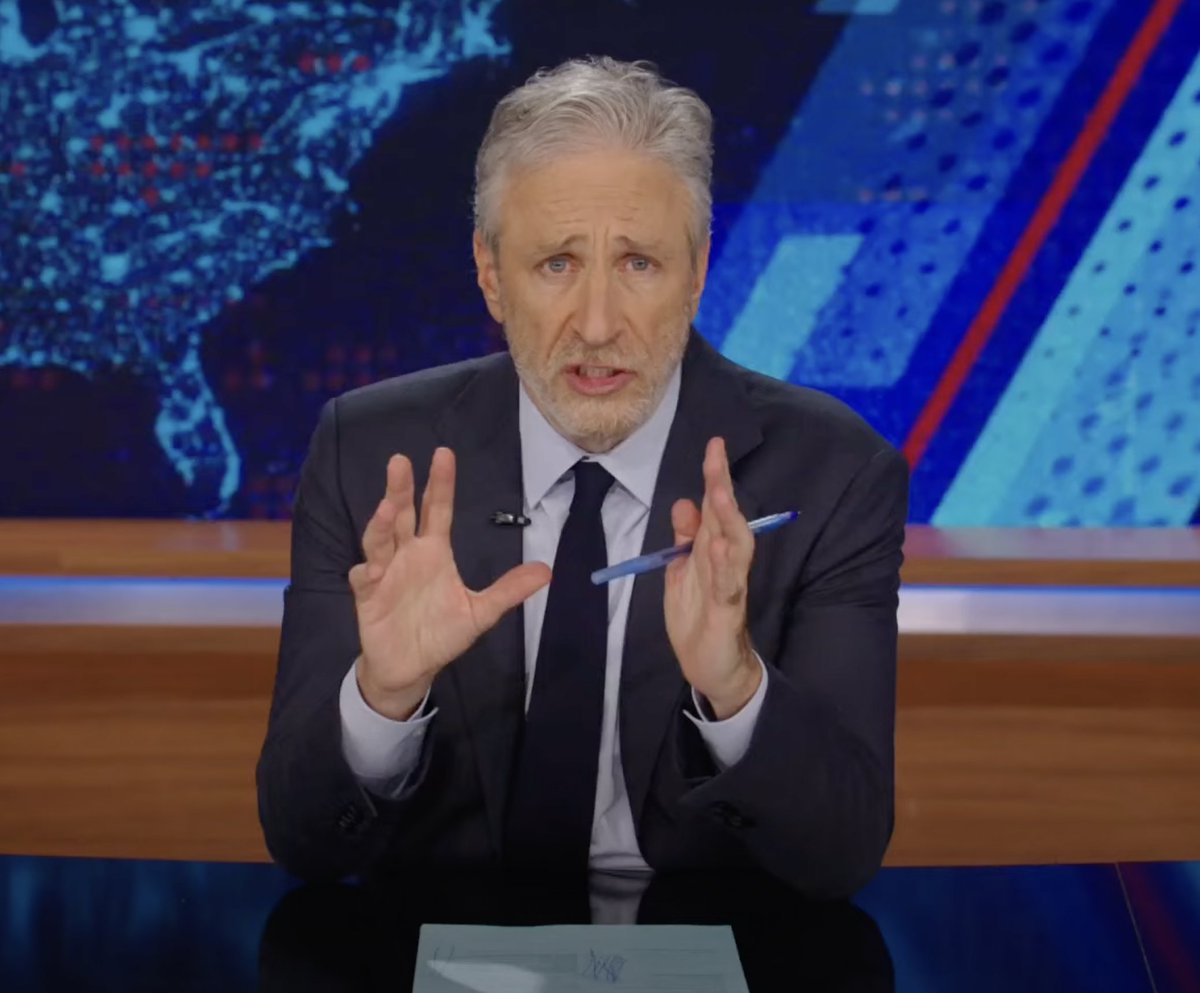 Jon Stewart says Apple 'wouldn’t let us do' a segment on the dangers of AI and 'asked us not' to have Federal Trade Commission chair Lina Khan on as a guest. “They literally said, ‘Please don’t talk to her’ ...Like, what is that sensitivity? Why are they so afraid to even have…