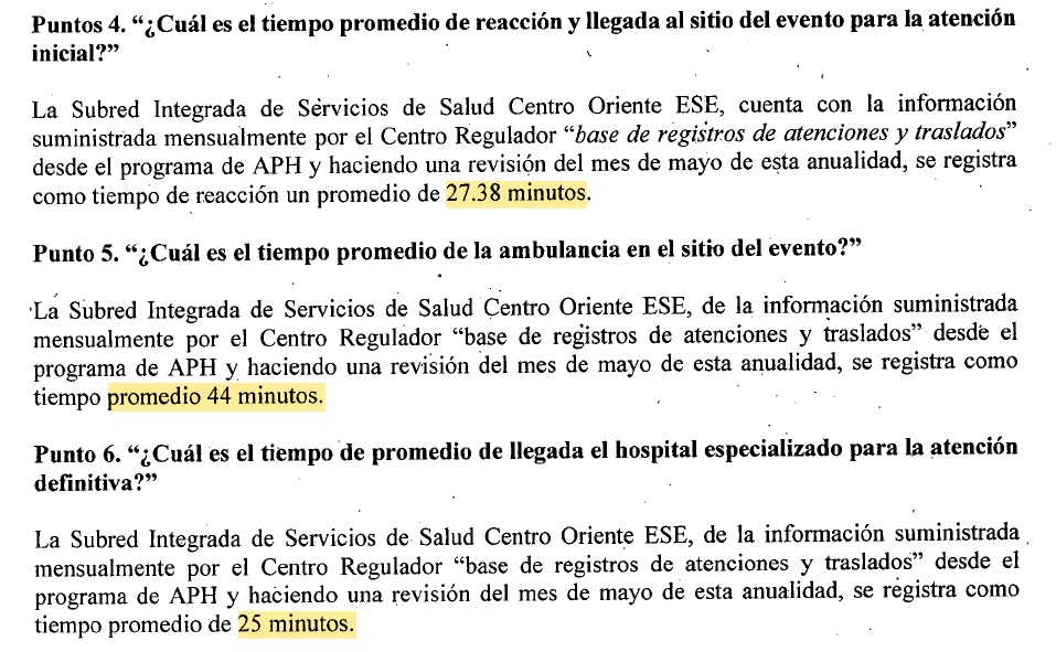 Colegiocol_aph's tweet photo. Después de un trauma, las células comienzan a hacer hipoxia a los 4 minutos, sin embargo en @SectorSalud @Gerson_bermont @CarlosFGalan , la reacción del SEM, envían ambulancias después de 27 minutos, aumentando la morbimortalidad. Bogotá es el peor Sistema de Emergencias en Salud https://t.co/9tEdFX445Y