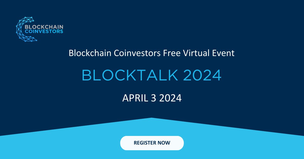 Graham Rodford, co-founder & CEO, will be speaking at the upcoming BlockTalk 2024, a free virtual event by Blockchain Coinvestors on April 3. Limited seats are available so don’t forget to reserve your spot here: buff.ly/3SdiVHO #BlockTalk24