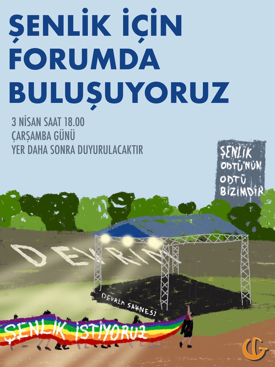 Rektörlüğün bize ilettiği mail üzerine, tüm ODTÜ öğrencilerine açık forumumuzda Devrim’siz Şenlik olmaz demek ve neler yapabileceğimizi konuşmak için buluşuyoruz. Yer bilgisini yarın forum saatinden önce paylaşacağız.