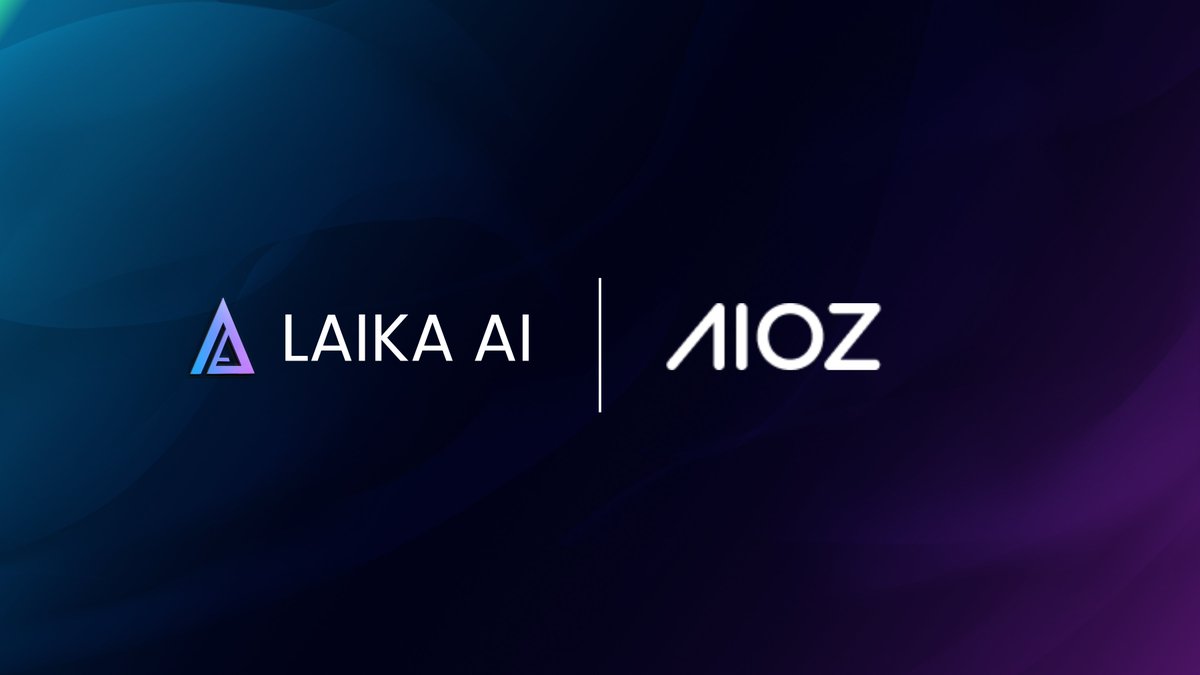 Laika AI X AIOZ 

We are excited to announce that Laika AI is utilizing AIOZ W3S for its DePIN web3 storage solution. <a href="/AIOZNetwork/">AIOZ Network</a> is a DePIN for Web3 AI, Storage and Streaming.

Laika's commitment to innovation aligns perfectly with AIOZ's vision, and together, we are poised to
