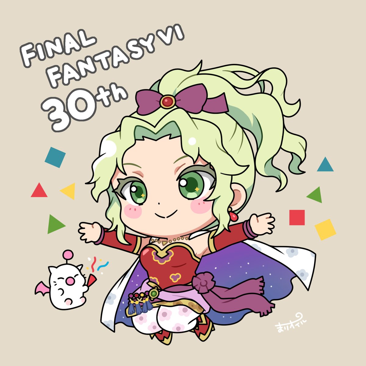 ㊗FF6 30周年🎉今もずっと大好きなゲームです
#ファンアート #FFVI30th