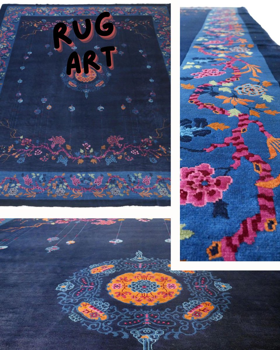Rug Art 🎨💓
We love this Peking rug! 😍🌌
The craftsmanship is evident in the delicately carved embossed effect and garden like design. 🌸

Trust our expert care for your valuable rugs! 703-255-6000... 

#rugcleaning #handmaderug #rugdesign #orientalrug #ruglove