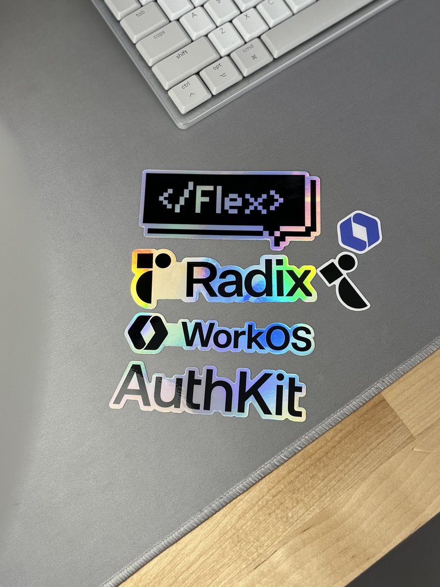 These stickers are incredible! Thank you so much! @workos 🌟❤️