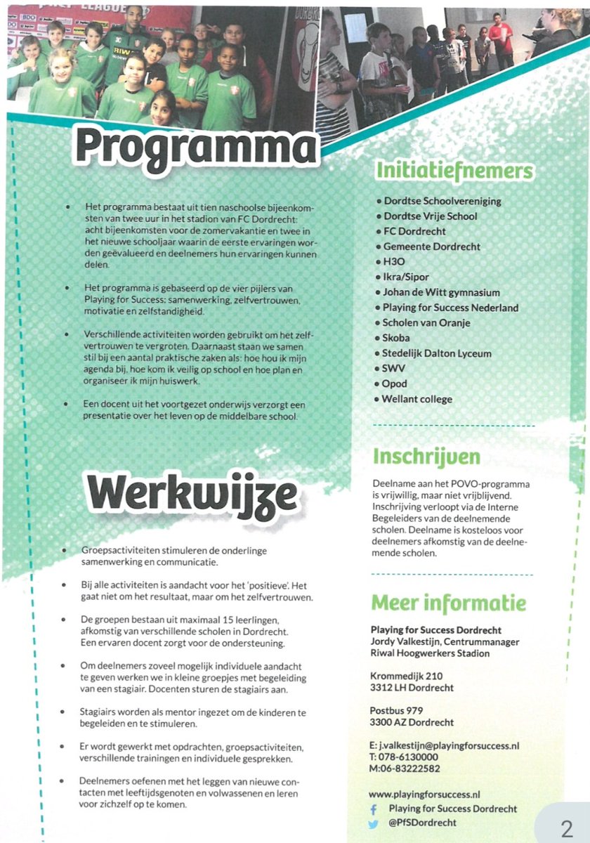 Playing for Success Dordrecht tweet media