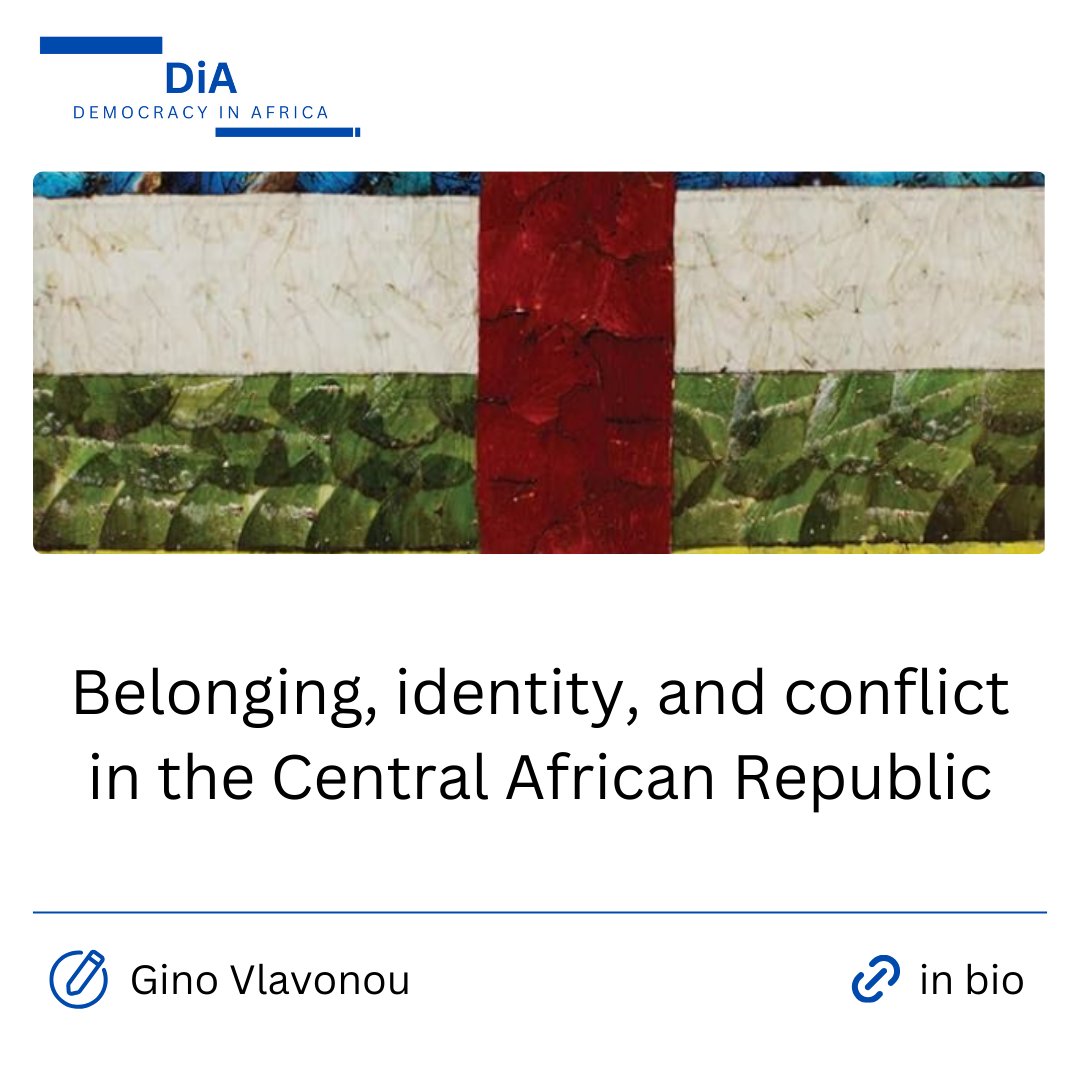 Dr. Gino Vlavonou delves into Central African Republic's dynamics since 2013, focusing on autochthony's role in conflicts & identity politics. 🌍 #CAR #democracy #identity #autochthony t.ly/BG_yB