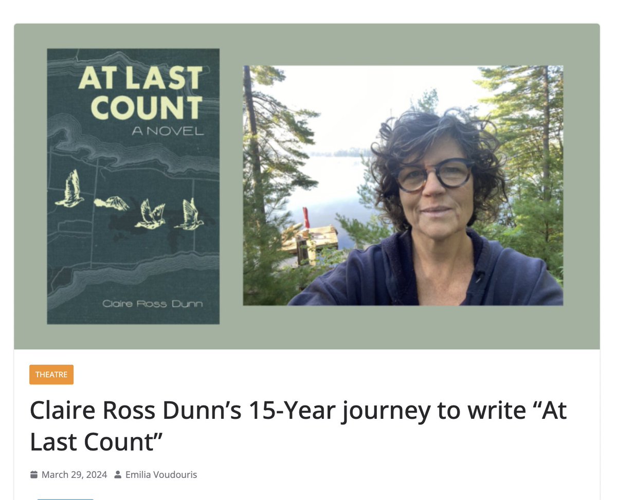 Claire Ross Dunn (@clairerossdunn) on Twitter photo A giant thank you to <a href="/SesayArts/">SesayArts Magazine</a> for their wonderful article about At Last Count and the road to publishing with <a href="/invisibooks/">Invisible Publishing</a> . #writing #atlastcount
sesayarts.com/claire-ross-du… A giant thank you to <a href="/SesayArts/">SesayArts Magazine</a> for their wonderful article about At Last Count and the road to publishing with <a href="/invisibooks/">Invisible Publishing</a> . #writing #atlastcount
sesayarts.com/claire-ross-du…