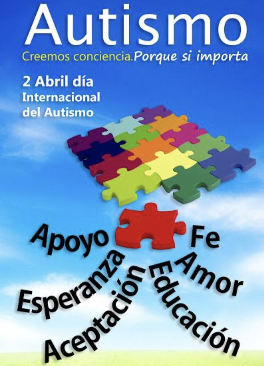 La inclusión y la no discriminación  son derechos  universales, por eso este día recordamos las directrices emanadas de distintos tratados y convenciones internacionales para la atención y protección de las personas con trastornos del espectro autista.
#Creemosconciencia