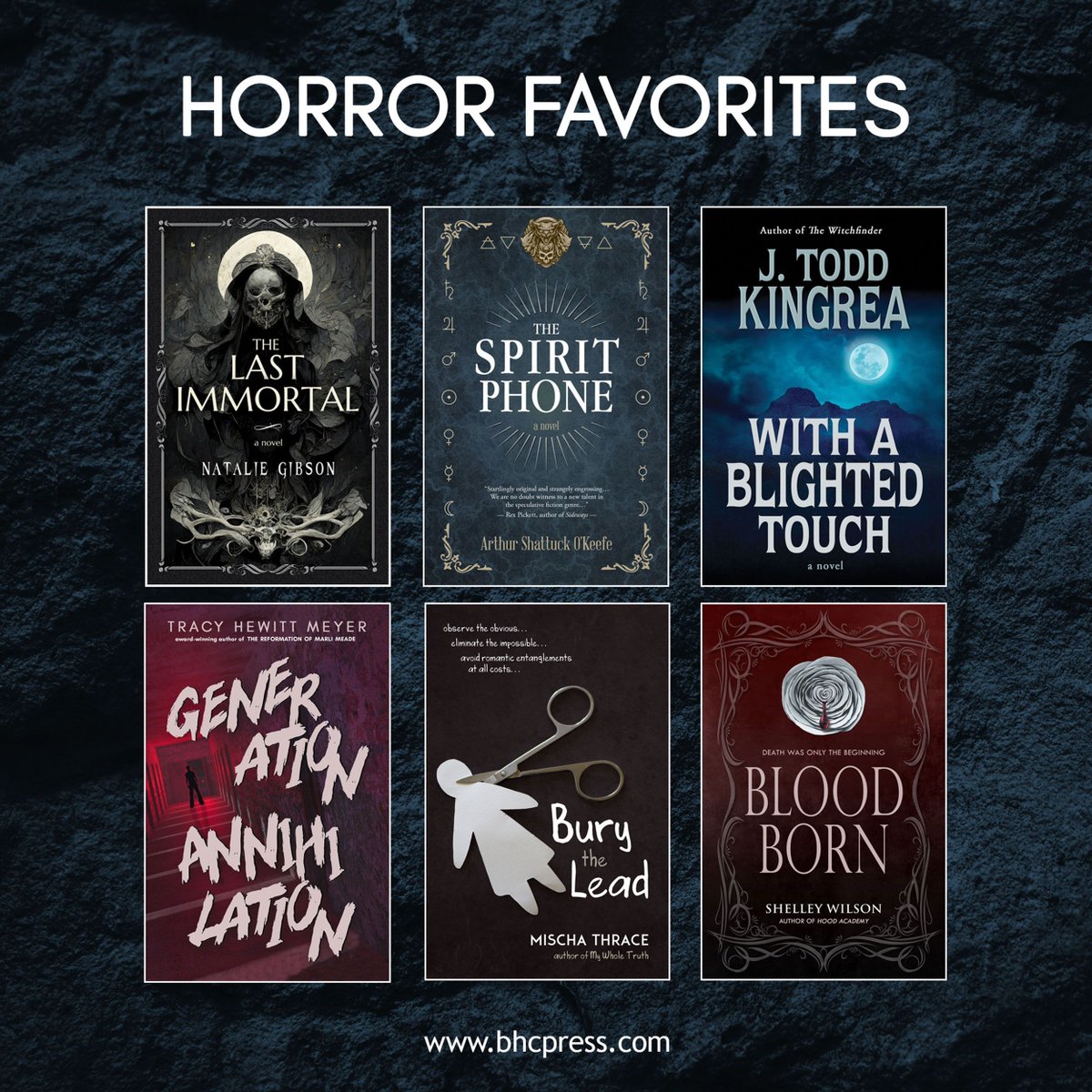 Calling all #horror and #thriller fans! Stock your bookshelves with these #fanfavorites. These incredible titles are available at all popular booksellers: buff.ly/2xNTG6w #BHCPress #horrorfiction #thrillerfiction #YA #adultfiction #teenfiction