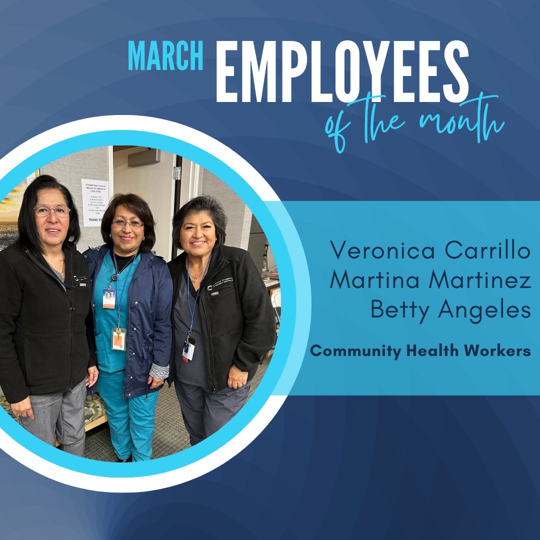 This month, we shine a spotlight on 3 incredible individuals who go above & beyond to make a positive impact in our community: Veronica, Martina, and Betty. As our dedicated Community Health Workers, they are the heart & soul of our mission to promote health and well-being. 🌟👏