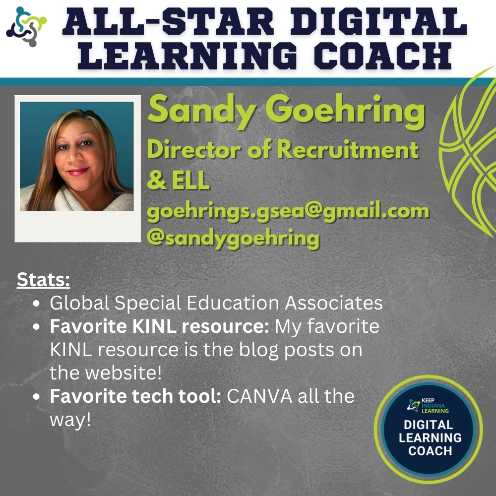 KeepINLearning's tweet image. Our #VirtuallyDifferent Digital Learning Coaches are All Stars! They support educators in their local districts as well as across the state. We appreciate all they do to support learning for students and educators! @sandygoehring
