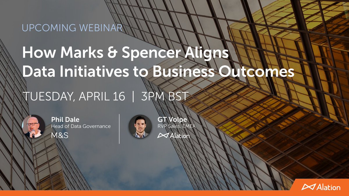 🏆 See why @marksandspencer is best in show for incorporating data-driven decision-making into their business strategy. Discover their secret to success! See how data strategy, data leadership & trusted data are key for critical AI initiatives alation.com/resource-cente…