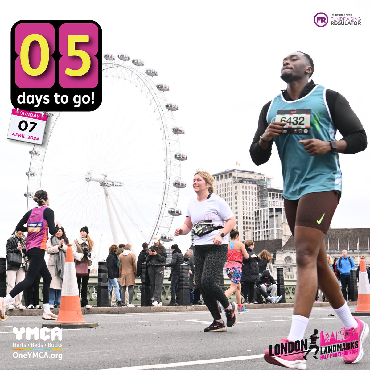 Only 5 days until the London Landmarks Half Marathon! 🏃‍♀️🏃‍♂️🧑‍🦼

It's not too late to show your support and cheer on our runners! Click the link to get involved 🎉

➡️ justgiving.com/campaign/oneym…