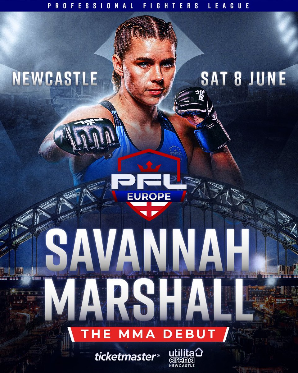 𝗢𝗙𝗙𝗜𝗖𝗜𝗔𝗟: @Savmarshall1 finally makes the walk to the PFL SmartCage 🏴󠁧󠁢󠁥󠁮󠁧󠁿 June 8th LIVE from the Utilita Arena in Newcastle, England Get your tickets today! 👇 🎟️ pfl.info/Newcastle