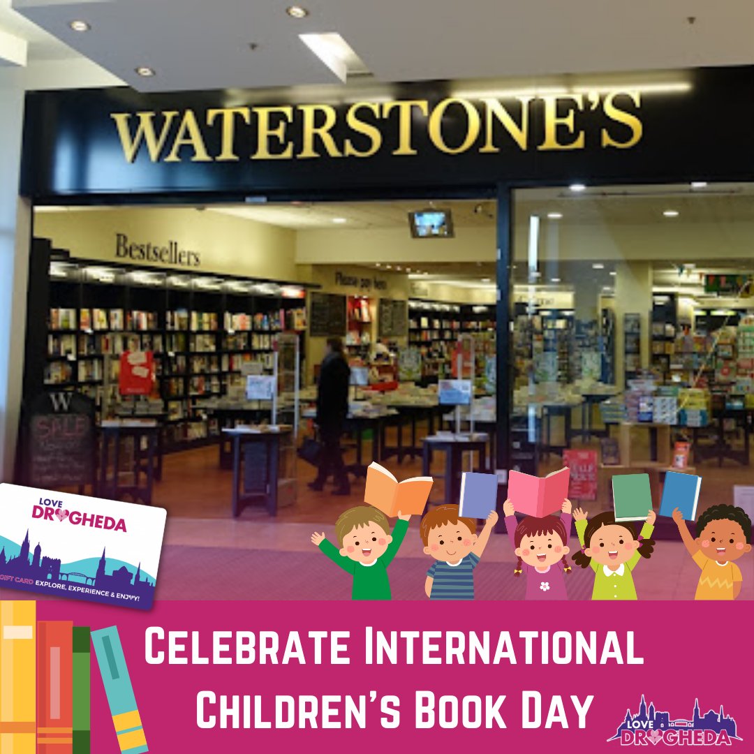 It’s International Children's Book Day! 📚 If you’re in need of some new and exciting books to enjoy with the kids, make sure to visit @WaterstonesDrog in @ScotchHall! You can pick up some up using your Love Drogheda Gift Card 😁 #LoveDrogheda #InternationalChildrensBookDay